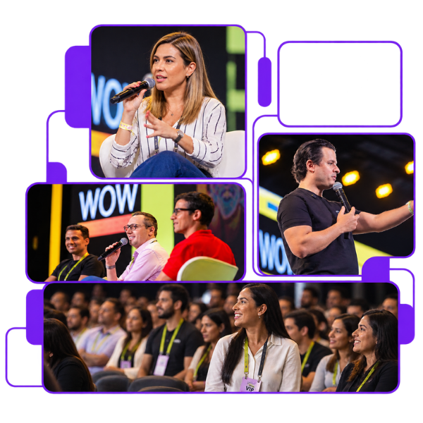 MEETUPWOW! na TP — palestrantes, painel, palco e público